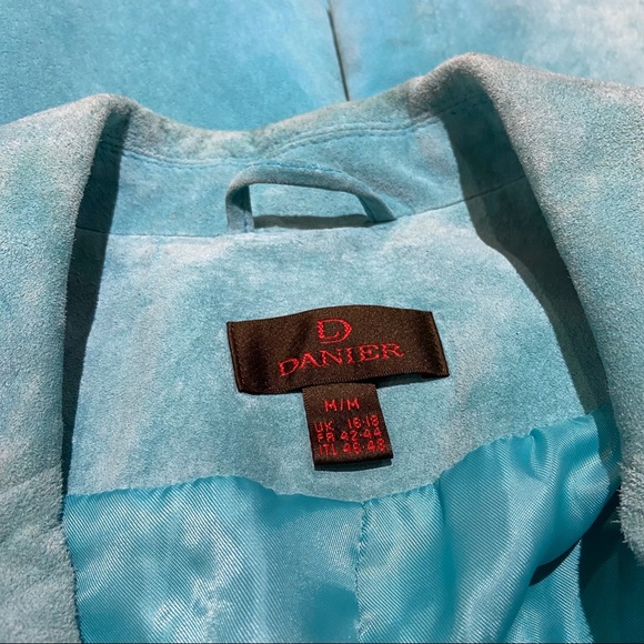 SOLD Danier Suede Leather Coat - Picture 3 of 7